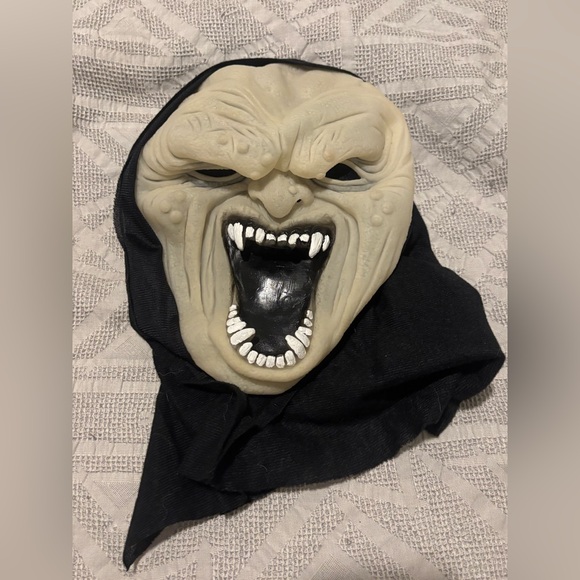 Pumpkin Time Monster Mask Adult Halloween Costume Vintage - Picture 1 of 3